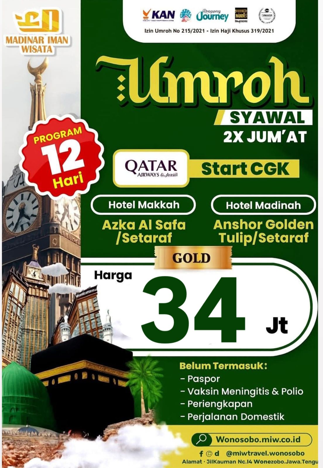 Rumah umroh Bogor PT. MADINAH IMAN WISATA