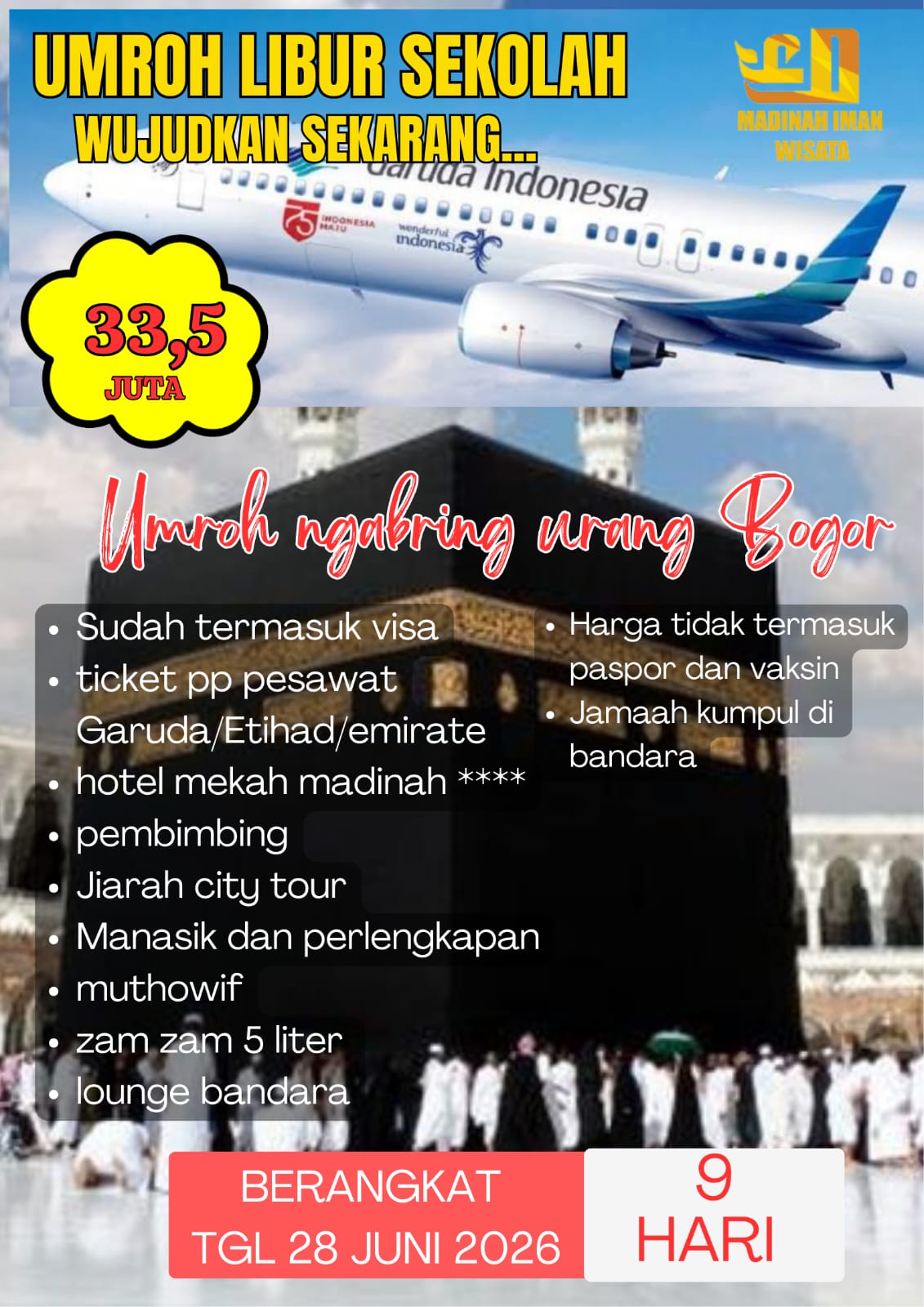 Rumah umroh Bogor PT. MADINAH IMAN WISATA