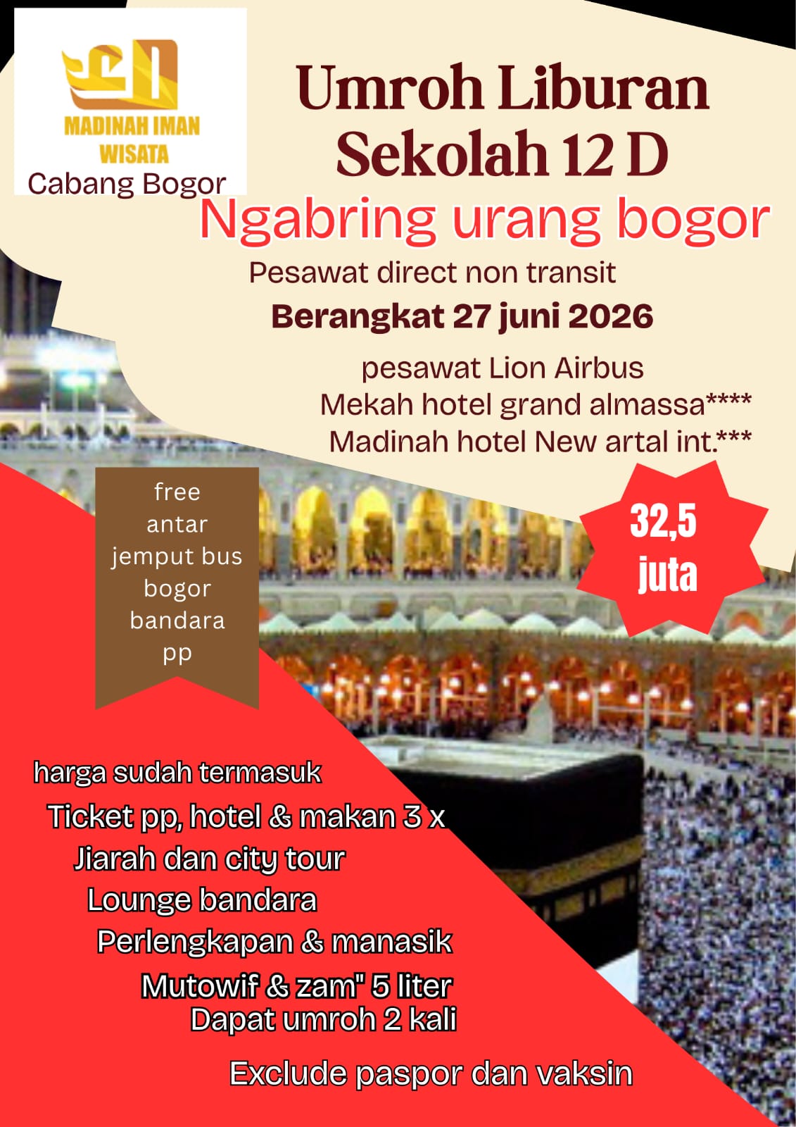 Rumah umroh Bogor PT. MADINAH IMAN WISATA