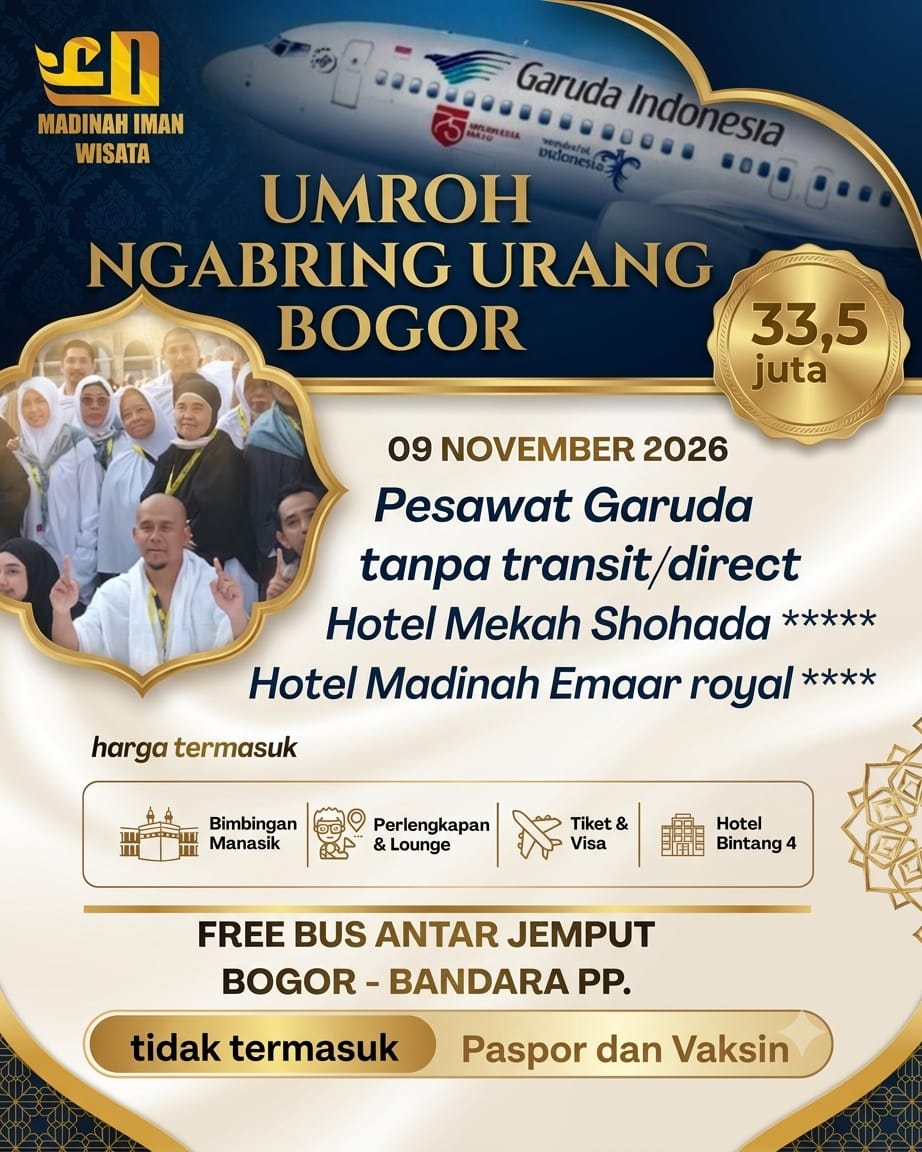 Rumah umroh Bogor PT. MADINAH IMAN WISATA